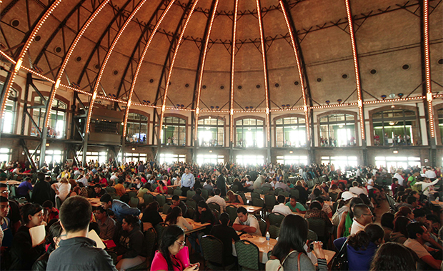 Undocumented people fill out application forms for the Obama administration's Deferred Action for Childhood Arrivals program on Wednesday, August 15, 2012, at Navy Pier in Chicago. (AP/Sitthixay Ditthavong)