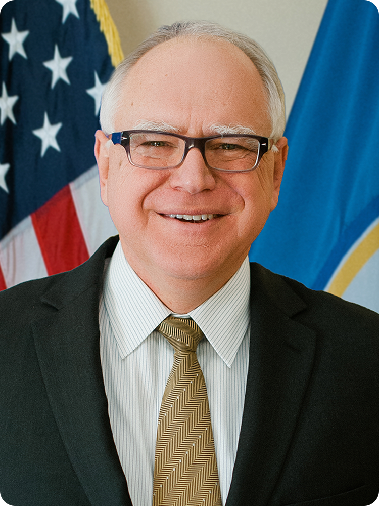 Portrait of Gov. Tim Walz
