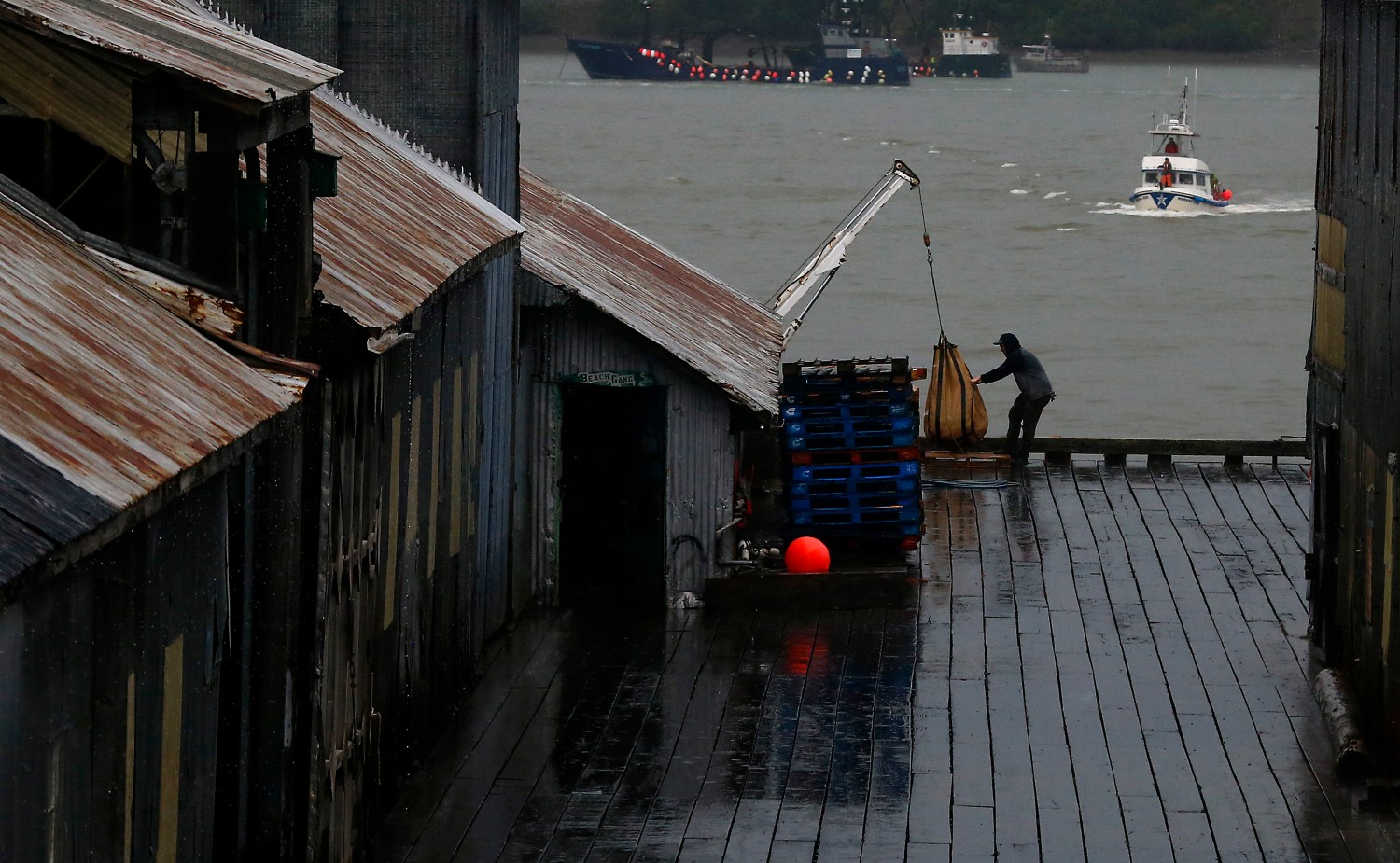 Commercial fishing dock